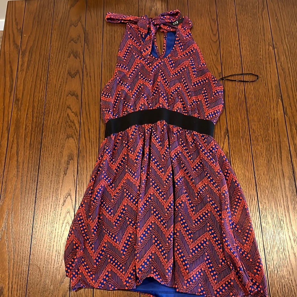 Orange and Blue Summer Dress